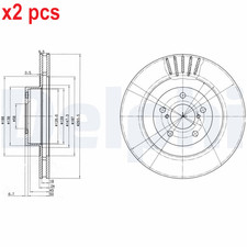 X2 PCS BG3413 BRAKE DISC