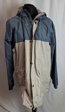 Gap Men's Blue and Cream Two Tone Windbreaker with Hood UK Size XXL FS L2672