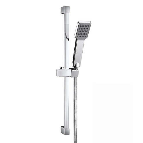 Square shower riser rail - shower, kit