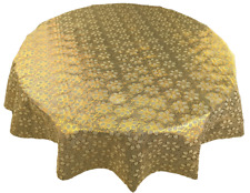 ROUND Wipe Clean PVC Vinyl  Protector Oilcloth Table Cover Tablecloth