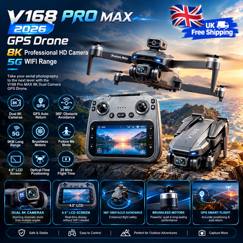 V168 pro max - max, 8k