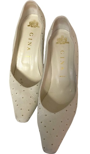 Gina leather court heels - gina,
