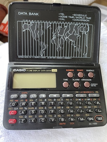 Vintage casio data - casio, bank