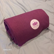 Lotuscraft Professional Hot Yoga Pilates Mat Cover  towel travel non slip pink 