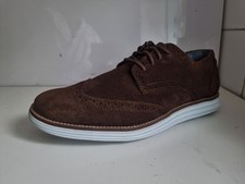 SKECHERS MARK NASON DESIGNER UK 8 EU 42 MENS DARK BROWN SUEDE BROGUE DERBY SHOES