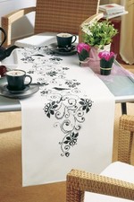 Vervaco Cross Stitch Kit Table Runner Blackwork