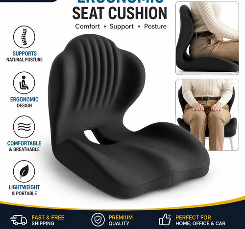 Ergonomic memory foam seat - ergonomic,