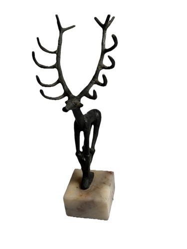 Vintage stag deer - deer, sculpture