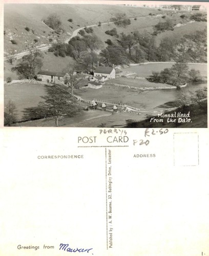 Vintage postcard monsal head - vintage,