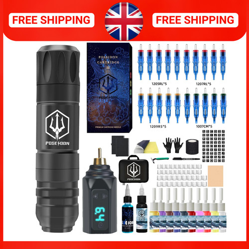 Poseidon cordless tattoo - cordless,
