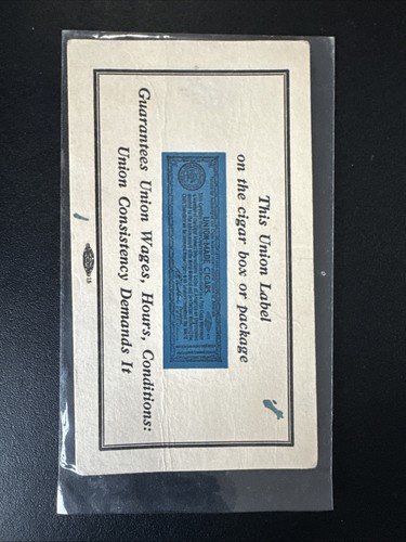 Vintage union made cigar label - made,