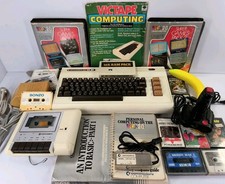 Commodore VIC 20 with 16k RAM Cartridge, Joystick & Games - Tested & Working 