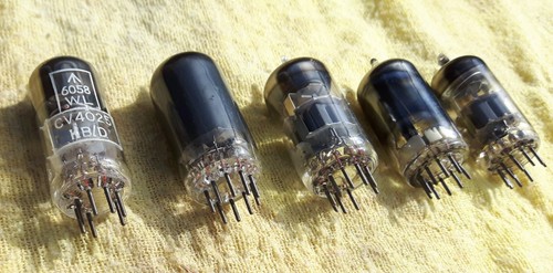 Vintage radio valves - vintage, off.