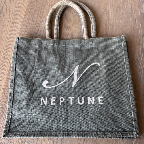 Neptune jute shopping bag - jute, grey