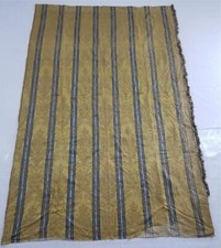 Vintage French Striped Damask Fabric Curtain Panel 194x122cm