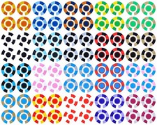 ACCLAIM Self Adhesive Segmented Bowls Bowlers Identity Stickers Full Sets Of 4