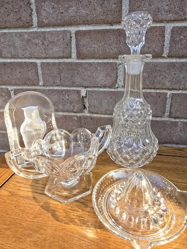 Vintage glassware car boot - car,