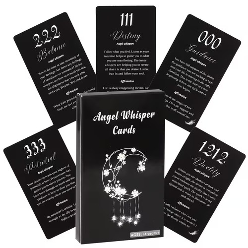 Angel number affirmation cards - angel,