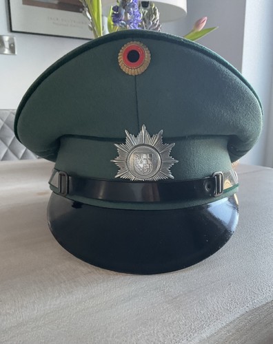 German police peaked cap - police,