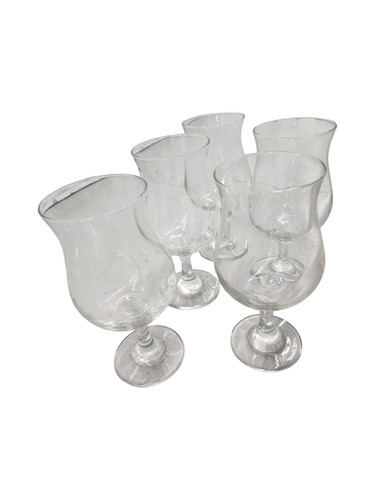 Set clear glass hurricane - of, 5