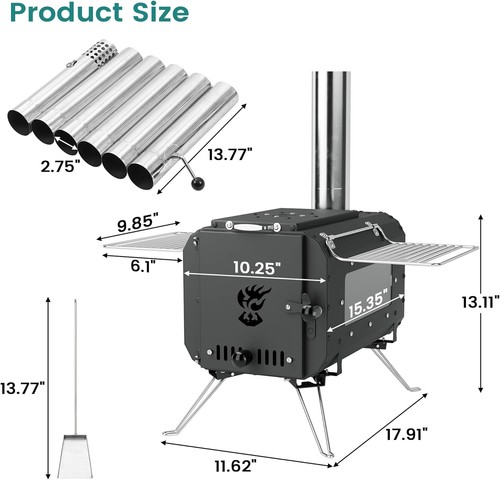 Tent stove portable - tent,