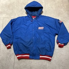 Starter Vintage 90s NFL New York Giants Men's XL - Zip Hooded Puffer Jacket
