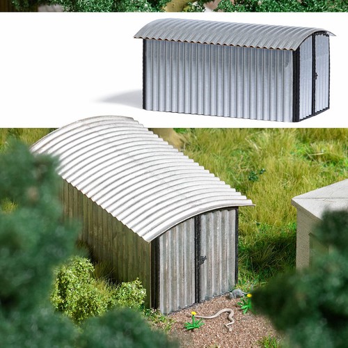 Corrugated metal garage busch - corrugated,