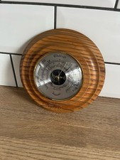Vintage Daymaster Antique Pine Wood Barometer 17cm Diameter