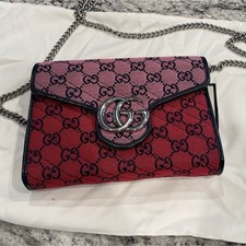 Gucci GG Pink Red Chain