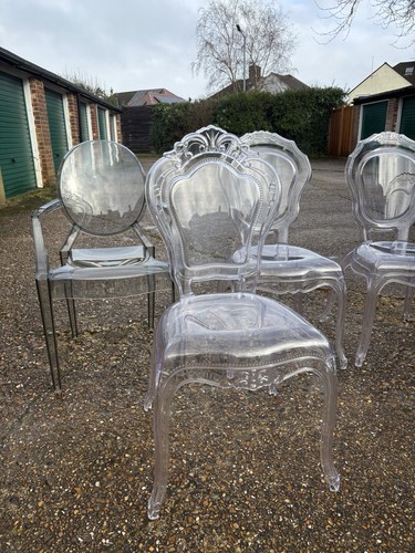 Perspex dining chairs - perspex,