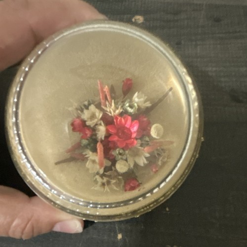 Vintage dried flower dome - dried,