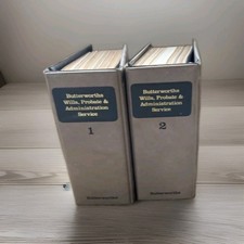 Butterworths Wills, Probate And Administration Service Looseleafs Volume 1 And 2