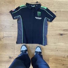 Kawasaki Monster Energy Racing Shirt Size S/M monster logo back design