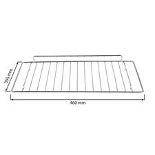 Oven Shelf Rack for Smeg Cooker Grill Grid Silver Chrome Metal 460mm x 355mm