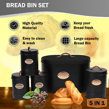 5pc Kitchen Set Bread Bin Tea