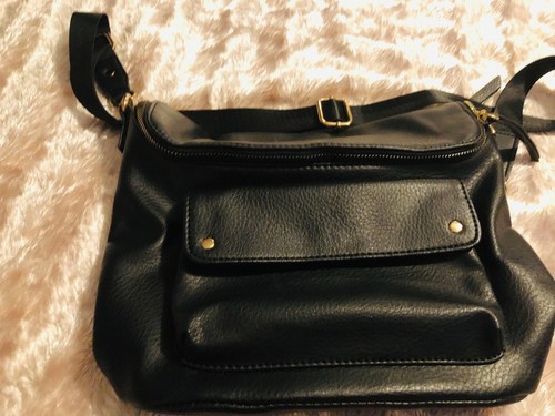 Handbag black detachable - handbag,