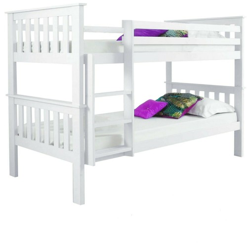 Wooden bunk bed - bed, double