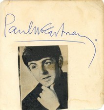 Paul McCartney Autograph 1963