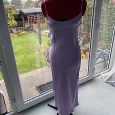 Zara Women's Lilac Satin Dress