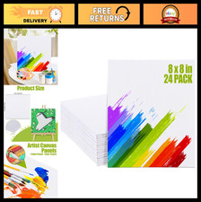 24 Pack Small Blank Canvas