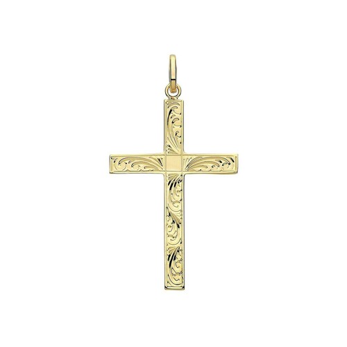 9ct yellow gold patterned - yellow,