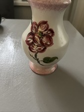 Beautiful hand painted floral Radford vase..6.5 inches high
