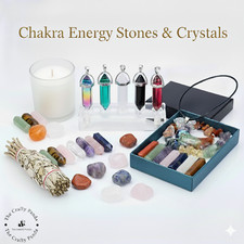 Chakra Stone Healing Crystals Natural Reiki Healing Meditatios Set Gift Box
