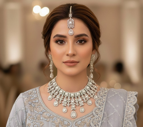 Elegant zircon indian - indian, jewelry