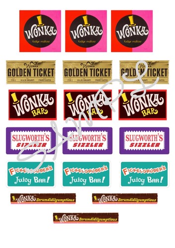 Wonka bar charlie and the - /,