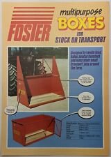 Original Foster Multipurpose Boxes For Stock Or Transport Brochure, c 1990's