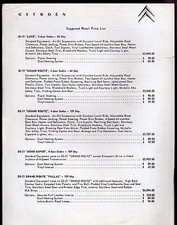 Citroen Prices & Equipment