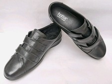 HOTTER Leap Shoes UK 6.5 EU 40 Extra Wide Fit Black Used Once Leather VGC 