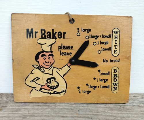 Vintage 1950s baker bread - baker,