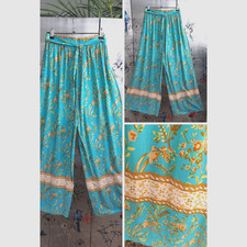 Green LADIES TROUSERS Wide leg